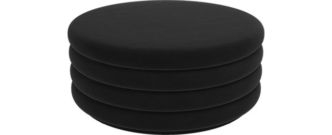 Mila 90cm Round Ottoman